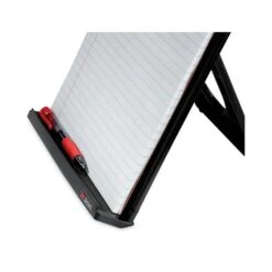 3M Fold-Flat Freestanding Desktop Copyholder, 150 Sheet Capacity, Plastic, Black/Silver Clip -Office Supplies Shop 6c01c66c9a0f72bb24f9edf29d336b6598