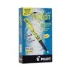 Pilot FriXion Light Erasable Highlighter, Yellow Ink, Chisel Tip, Yellow/Black Barrel, Dozen