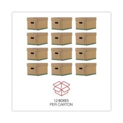 Universal Professional-Grade Heavy-Duty Storage Boxes, Letter/Legal Files, Kraft/Green, 12/Carton -Office Supplies Shop 6cd859da82dbd313a9d0fddc92876be08f