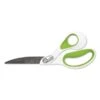 Westcott CarboTitanium Bonded Scissors, 9" Long, 4.5" Cut Length, White/Green Bent Handle -Office Supplies Shop 6dc152afe7a5bb45b46f51ec2836f409b3