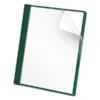 Oxford Clear Front Report Cover, Three-Prong Fastener, 0.5" Capacity, 8.5 X 11, Clear/ Hunter Green, 25/Box 1 Oxford Clear Front Report Cover, Three-Prong Fastener, 0.5" Capacity, 8.5 X 11, Clear/ Hunter Green, 25/Box -Office Supplies Shop 6e6e24715b6a72e7e4973d8dd76263528b
