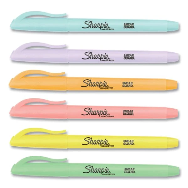 Sharpie Accent Highlighters W/Smear Guard 9 Sharpie Accent Highlighters W/Smear Guard - Image 7