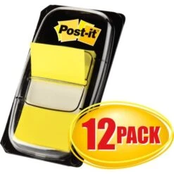 Post-it Flags Marking Page Flags In Dispensers, Yellow, 50 Flags/Dispenser, 12 Dispensers/Box -Office Supplies Shop 71b6dde10d07ebcb929beef78d7b539a45