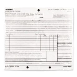 Rediform Speediset Bill Of Lading, Short Form, Three-Part Carbonless, 7 X 8.5, 50 Forms Total -Office Supplies Shop 7402af5d830d8a2ae440375f8ac9119a74