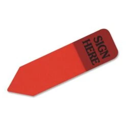 Redi-Tag Arrow Message Page Flag Refills, "Sign Here", Red, 120 Flags/Roll, 6 Rolls -Office Supplies Shop 755de35e4e7255d7541270ce68ad6d4259