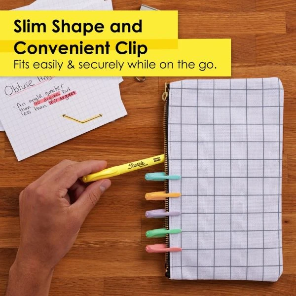 Sharpie Accent Highlighters W/Smear Guard 7 Sharpie Accent Highlighters W/Smear Guard - Image 5