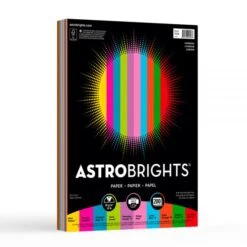 Neenah Astrobrights Bright Color Paper, Letter Size (8 1/2" X 11"), 24 Lb, FSC Certified, Assorted Colors, 200 Sheets Per Ream