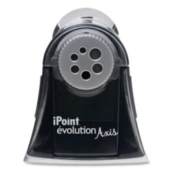 Westcott IPoint Evolution Axis Pencil Sharpener, AC-Powered, 5 X 7.5 X 7.25, Black/Silver -Office Supplies Shop 766a51b508b441c4b7afcc4b0133c4aad9