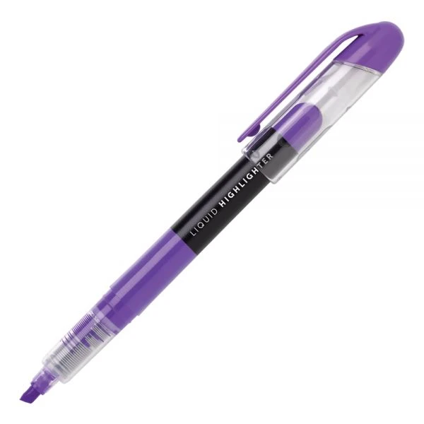 Liquid Ink Highlighters With Chisel Tips, Assorted Colors, Pack Of 12 4 Liquid Ink Highlighters With Chisel Tips, Assorted Colors, Pack Of 12 - Image 2