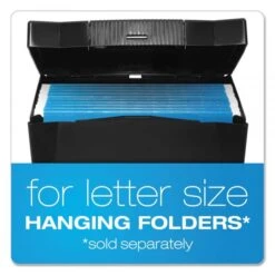 Pendaflex Portable Letter Size File Box, Letter Files, 13.5" X 10.25" X 10.88", Black -Office Supplies Shop 76b0491269483384d18060cb6bda25612e