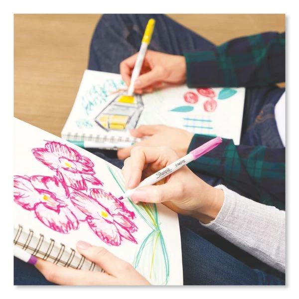 Sharpie S-Note Creative Markers, Assorted Ink Colors, Chisel Tip, Assorted Barrel Colors, 24/Pack 4 Sharpie S-Note Creative Markers, Assorted Ink Colors, Chisel Tip, Assorted Barrel Colors, 24/Pack - Image 2