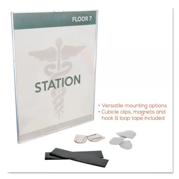 Deflecto Superior Image Cubicle Sign Holder, 8.5 X 11 Insert, Clear 8 Deflecto Superior Image Cubicle Sign Holder, 8.5 X 11 Insert, Clear - Image 6