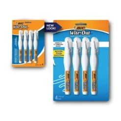 BIC Wite-Out Shake 'n Squeeze Correction Pen, 8 ML, White, 4/Pack -Office Supplies Shop 77def60b15fc759bcb31afcaa023faebee