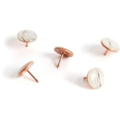 U Brands Metal Thumbtacks, Marble Head With Rose Gold Prong, 100 Count -Office Supplies Shop 7804d091c78b744599c4da7cb330ae004f