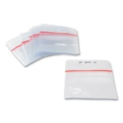 SICURIX Sealable Cardholder, Horizontal, 3.75 X 2.62, Clear, 50/Pack -Office Supplies Shop 7b7196881ea78f44e8bc9c7531ab11f671