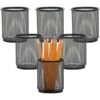 Lorell Black Mesh/Wire Pencil Cup Holder