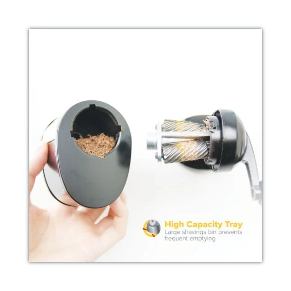 Bostitch Antimicrobial Manual Pencil Sharpener, Manually-Powered, 5.44 X 2.69 X 4.33, Black 5 Bostitch Antimicrobial Manual Pencil Sharpener, Manually-Powered, 5.44 X 2.69 X 4.33, Black - Image 3