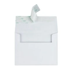 Quality Park Greeting Card/Invitation Envelope, A-2, Square Flap, Redi-Strip Adhesive Closure, 4.38 X 5.75, White, 100/Box -Office Supplies Shop 819752a52fb692be4f73265e421477873a