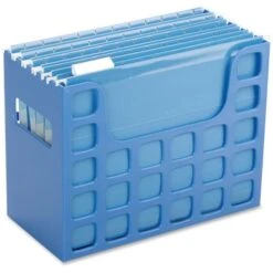 Pendaflex Desktop File With Hanging Folders, Letter Size, 6" Long, Blue -Office Supplies Shop 81b8a0dcca9bf15556c5be74b9029d089c