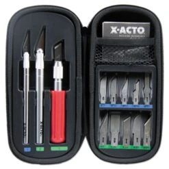 X-ACTO Knife Set, 3 Knives, 10 Blades, Carrying Case 11 X-ACTO Knife Set, 3 Knives, 10 Blades, Carrying Case -Office Supplies Shop 820b0474e814612d23b59a344f004e0abb