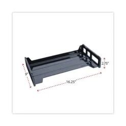 Universal Recycled Plastic Side Load Desk Trays, 2 Sections, Legal Size Files, 16.25" X 9" X 2.75", Black -Office Supplies Shop 83b1217d29a705e000ae1e9e0d618a6170