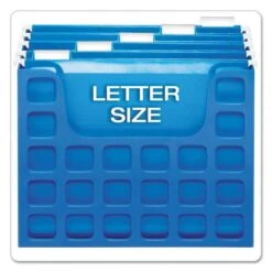 Pendaflex Desktop File With Hanging Folders, Letter Size, 6" Long, Blue -Office Supplies Shop 853a1b9ffed432acb4ee7fc8db1c0f0dd6