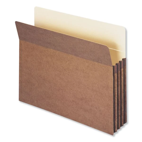 Smead Redrope Drop Front File Pockets, 3.5" Expansion, Letter Size, Redrope, 50/Box 3 Smead Redrope Drop Front File Pockets, 3.5" Expansion, Letter Size, Redrope, 50/Box