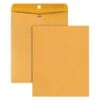 Manila Envelopes, 11-1/2" X 14-1/2", Clasp Closure, Brown Kraft, Box Of 100