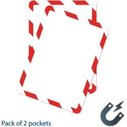 Tarifold, Inc. High Visibility Safety Frame Display Pocket-Magnet Back, 10 1/4 X 14 1/2, Red/WH -Office Supplies Shop 87050ab3d8683eb37e1f291326fc4a1472