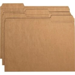 Smead Heavyweight Kraft File Folder, 1/3-Cut Tabs: Assorted, Letter Size, 0.75" Expansion, 11-pt Kraft, Brown, 100/Box -Office Supplies Shop 873bf0a3d7a32a36c8fd6f0c923844713d