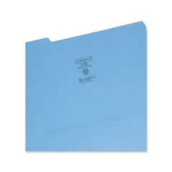Smead Colored File Folders, 1/3-Cut Tabs: Assorted, Legal Size, 0.75" Expansion, Blue, 100/Box -Office Supplies Shop 883db93b9a1640291caacf1de1700c366d