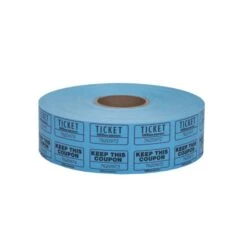 Ticket Roll, Double Coupon, Roll Of 2,000 Tickets, Assorted (No Color Choice)