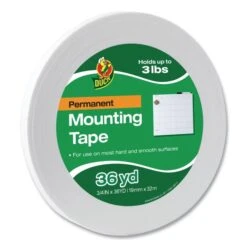 Duck Double-Stick Foam Mounting Tape, Permanent, Holds Up To 2 Lbs, 0.75" X 36 Yds