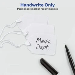 Avery Medium-Weight White Marking Tags, 3.25 X 1.94, 1,000/Box -Office Supplies Shop 88bd510391791af2106f0c8da3e17663f7 1