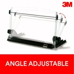 3M In-Line Adjustable Desktop Copyholder,150 Sheet Capacity, Plastic, Black/Clear -Office Supplies Shop 8a370ae574a82e06ac50dd8553328b955a