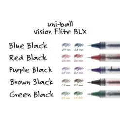 Uniball Vision Elite Liquid Ink Rollerball Pens, Bold Point, 0.8 Mm, White Barrel, Blue/Black Ink, Pack Of 12 19 Uniball Vision Elite Liquid Ink Rollerball Pens, Bold Point, 0.8 Mm, White Barrel, Blue/Black Ink, Pack Of 12 -Office Supplies Shop 8b1434c9faeca534d063d1c5771700f0d0
