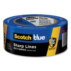 ScotchBlue Sharp Lines Multi-Surface Painter's Tape, 3" Core, 1.88" X 60 Yds, Blue