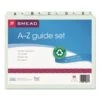 Smead Alphabetic Top Tab Indexed File Guide Set, 1/5-Cut Top Tab, A To Z, 8.5 X 11, Green, 25/Set -Office Supplies Shop 8c4f2bcc72a56a24ff0d43269307f8224a