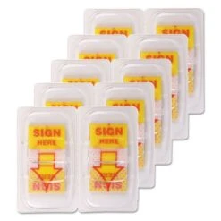 Universal Deluxe Message Arrow Flags, "Sign Here", Yellow, 500/Pack -Office Supplies Shop 8c81607b21d98b7a2d0b576eef59e28cd0