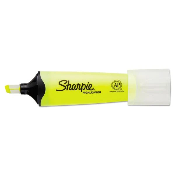 Sharpie Clearview Tank-Style Highlighter, Fluorescent Yellow Ink, Chisel Tip, Yellow/Black/Clear Barrel, Dozen 8 Sharpie Clearview Tank-Style Highlighter, Fluorescent Yellow Ink, Chisel Tip, Yellow/Black/Clear Barrel, Dozen - Image 6