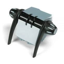 Durable VISIFIX Flip Rotary Business Card File, Holds 400 2.88 X 4.13 Cards, 8.75 X 7.13 X 8.06, Plastic, Black/Silver -Office Supplies Shop 8eebfa10a30baf52004b911bedd526a0cb