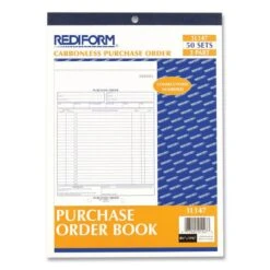 Rediform Purchase Order Book, 17 Lines, Three-Part Carbonless, 8.5 X 11, 50 Forms Total -Office Supplies Shop 8f475ba2092db971b1c999ea3ee98aa6de