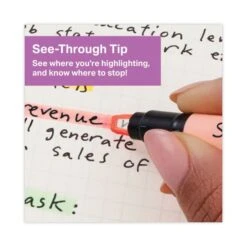 Sharpie Clearview Tank-Style Highlighter, Assorted Ink Colors, Chisel Tip, Assorted Barrel Colors, 12/Pack -Office Supplies Shop 90ab1fbf101bc1f0627f201c2a54745c27