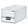 Bankers Box STOR/DRAWER Basic Space-Savings Storage Drawers, Legal Files, 16.75" X 19.5" X 11.5", White/Blue, 6/Carton 2 Bankers Box STOR/DRAWER Basic Space-Savings Storage Drawers, Legal Files, 16.75" X 19.5" X 11.5", White/Blue, 6/Carton -Office Supplies Shop 9276c2f6b20339e1283aab6e48f373cf83