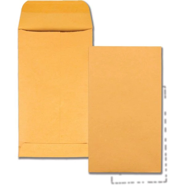 Quality Park Kraft Coin & Small Parts Envelope, #5 1/2, Square Flap, Gummed Closure, 3.13 X 5.5, Goldenrod, 500/Box 5 Quality Park Kraft Coin & Small Parts Envelope, #5 1/2, Square Flap, Gummed Closure, 3.13 X 5.5, Goldenrod, 500/Box - Image 3