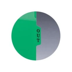 Ultra Smead End Tab Poly Out Guides, Two-Pocket Style, 1/3-Cut End Tab, Out, 8.5 X 11, Green, 50/Box -Office Supplies Shop 92b494f34611db734dfcdd4d1e999c8779