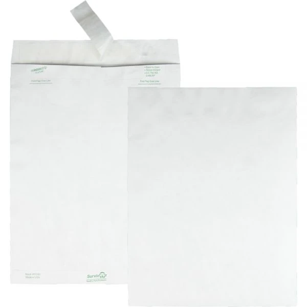 Survivor Lightweight 14 Lb Tyvek Catalog Mailers, #13 1/2, Square Flap, Redi-Strip Adhesive Closure, 10 X 13, White, 100/Box 12 Survivor Lightweight 14 Lb Tyvek Catalog Mailers, #13 1/2, Square Flap, Redi-Strip Adhesive Closure, 10 X 13, White, 100/Box - Image 10