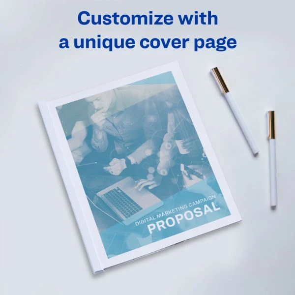 Avery Non-Slip Sliding Bar Clear Report Covers 5 Avery Non-Slip Sliding Bar Clear Report Covers - Image 3