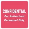 Tabbies HIPAA Labels, CONFIDENTIAL For Authorized Personnel Only, 2 X 2, Red, 500/Roll
