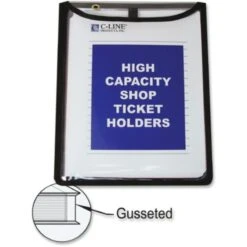 C-Line High Capacity, Shop Ticket Holders, Stitched, 150 Sheets, 9 X 12 X 1, 15/Box -Office Supplies Shop 9830e5a54e2ed91143a6ce145207d6cbe5